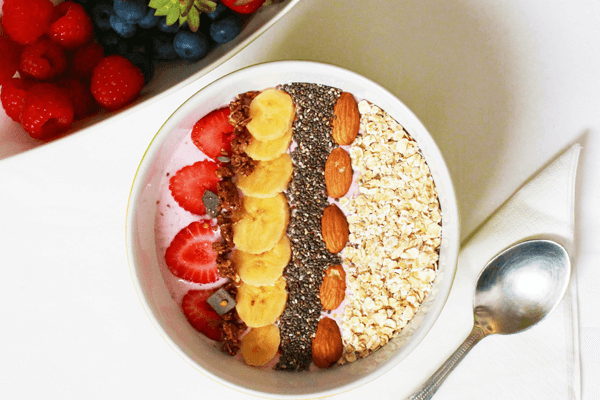 Plate with cereals